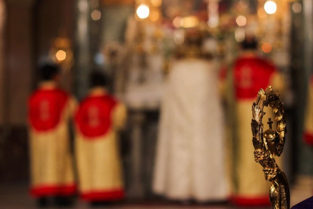 Coptic Christian Ceremony Inside a Church in Egypt 2
