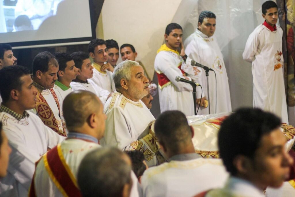 Coptic Christian Ceremony Inside a Church in Egypt 5