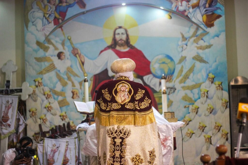 Coptic Christian Ceremony Inside a Church in Egypt 4