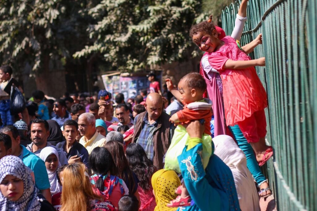 A Scene from Giza Zoo During Eid al-Fitr 2017