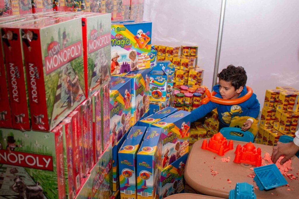 Child Playing with Sand Molds at a Learning Center – Cairo 2017