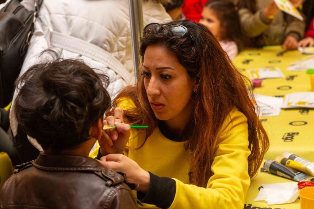 Happy Children with Face Paint at a Cairo Event – 2017