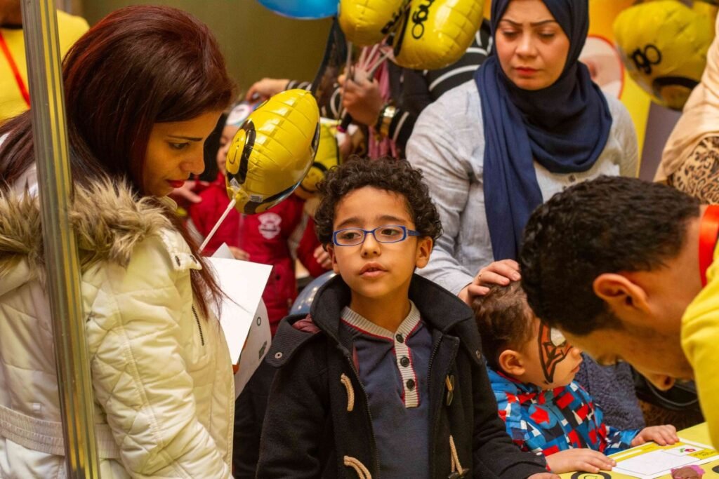 Happy Children with Face Paint at a Cairo Event – 2017