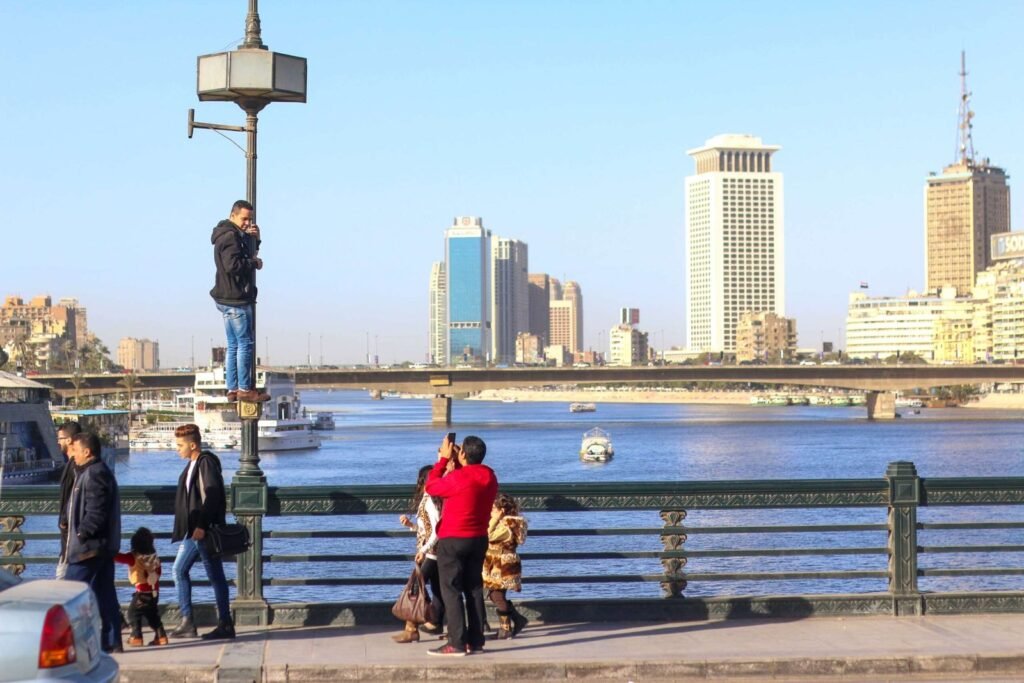 Selfie Moments on Kasr el Nil Bridge – Cairo Winter 2017 -2