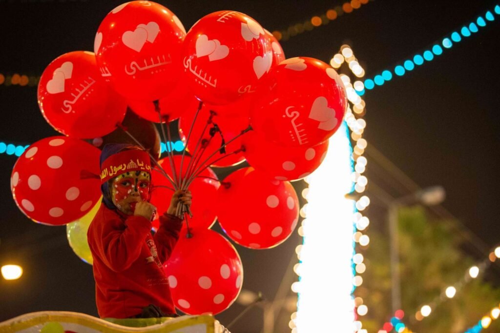 Child with Colorful Balloons – Mawlid al-Sayyida Zaynab 2017