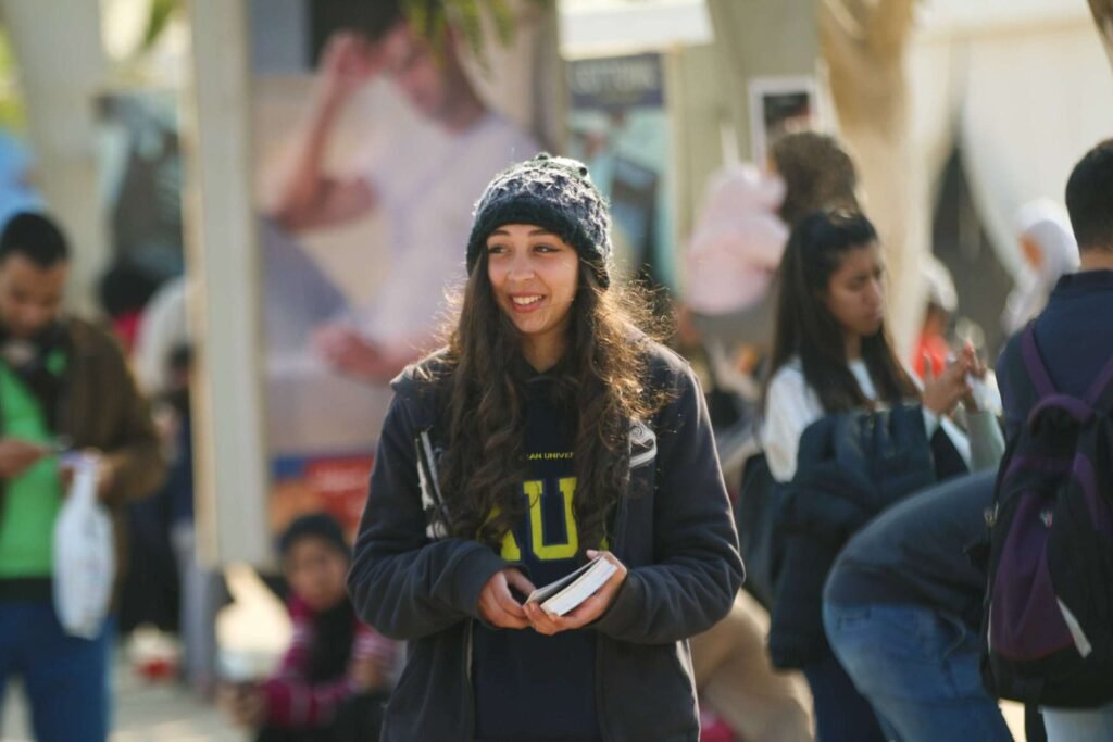 Happy Girl at Cairo International Book Fair – 2017