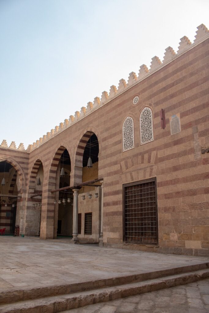 
									Side View of the Blue Mosque (Amir Aqsunqur Mosque) in Cairo