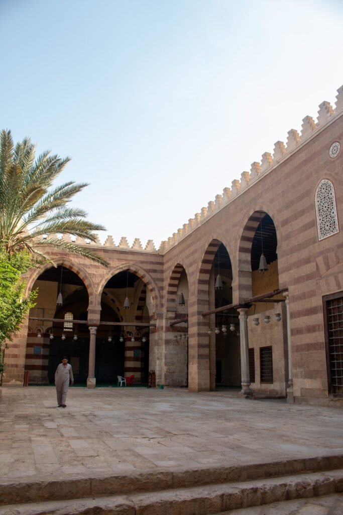 
									Side View of the Blue Mosque (Amir Aqsunqur Mosque) in Cairo