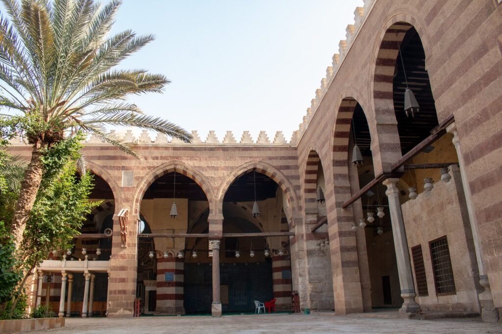 
									Side View of the Blue Mosque (Amir Aqsunqur Mosque) in Cairo