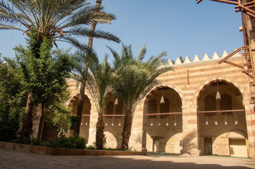 
									Side View of the Blue Mosque (Amir Aqsunqur Mosque) in Cairo