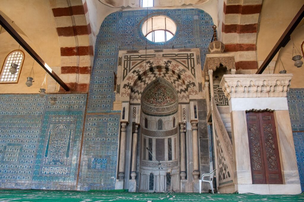 
									Minbar of the Blue Mosque (Amir Aqsunqur Mosque) in Cairo 3