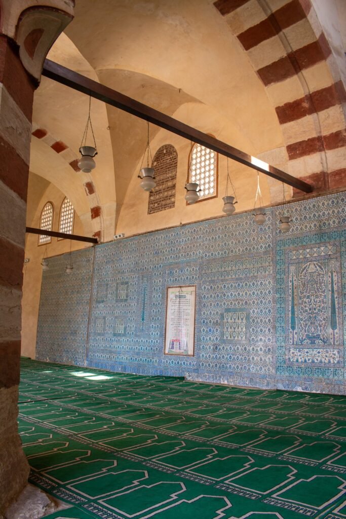 Blue-Tiled Wall of the Blue Mosque (Amir Aqsunqur Mosque) in Cairo