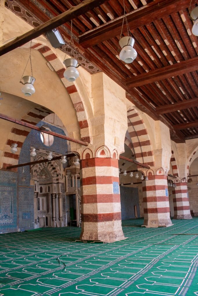 
									Blue-Tiled Wall of the Blue Mosque (Amir Aqsunqur Mosque) in Cairo