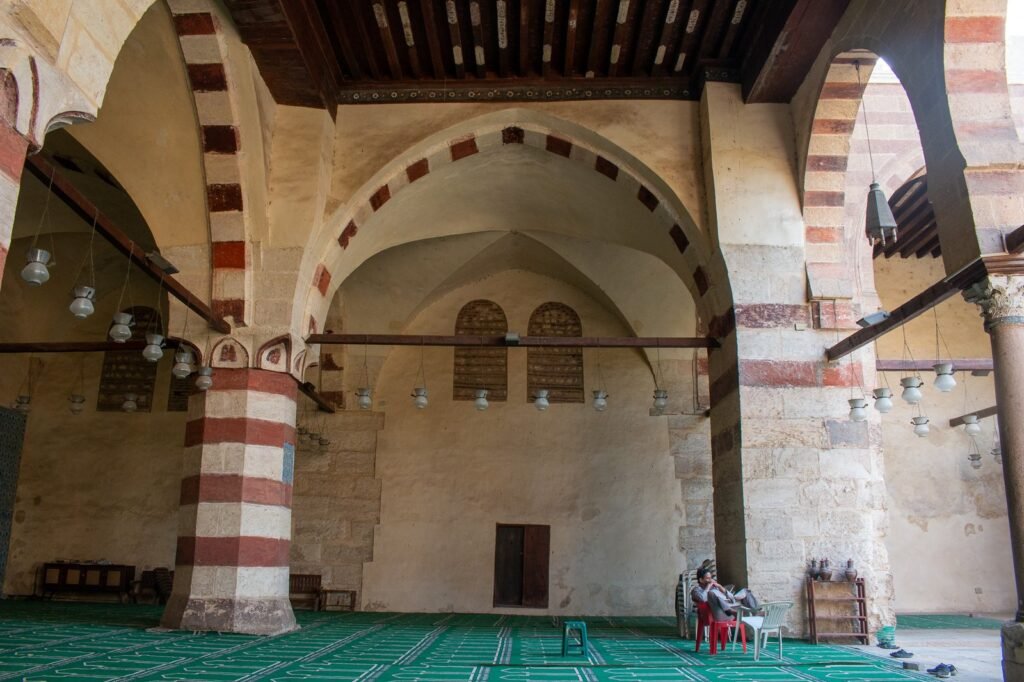 
									Side View of the Blue Mosque (Amir Aqsunqur Mosque) in Cairo