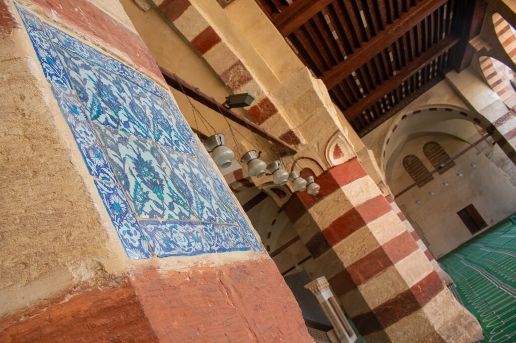 
									Side View of the Blue Mosque (Amir Aqsunqur Mosque) in Cairo