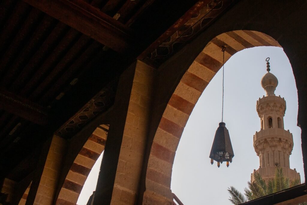 
									Side View of the Blue Mosque (Amir Aqsunqur Mosque) in Cairo