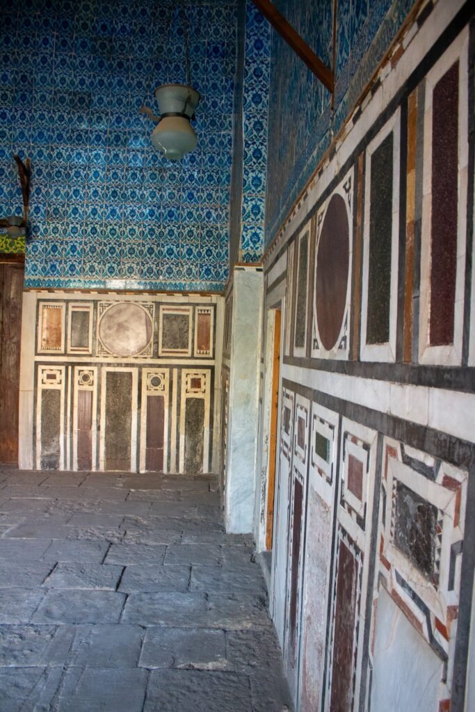Blue-Tiled Wall of the Blue Mosque (Amir Aqsunqur Mosque) in Cairo
