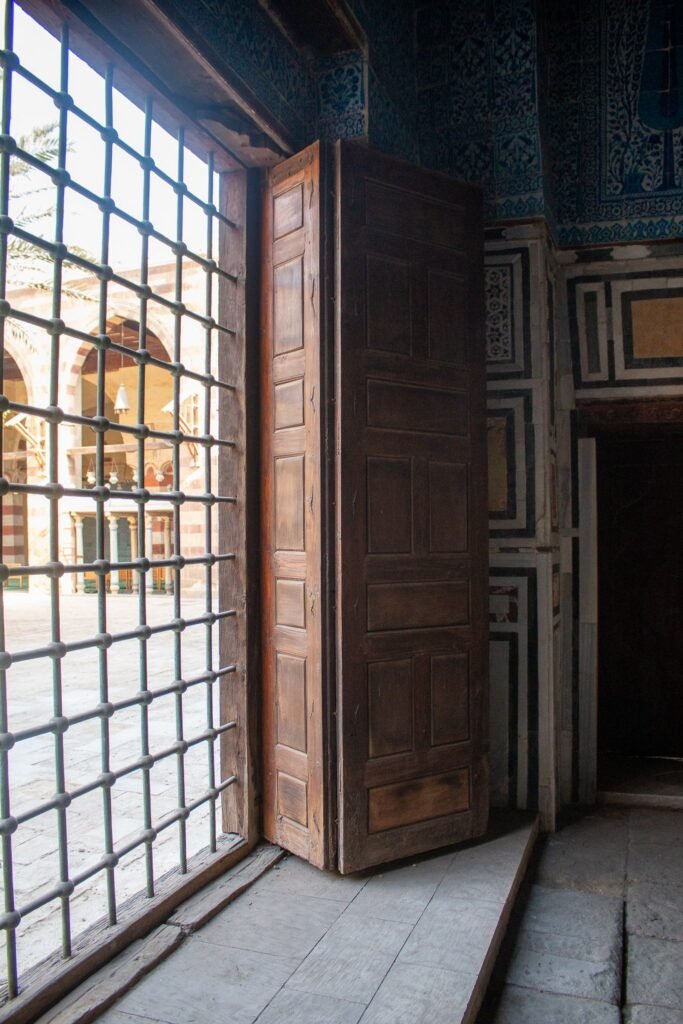 
									Side View of the Blue Mosque (Amir Aqsunqur Mosque) in Cairo