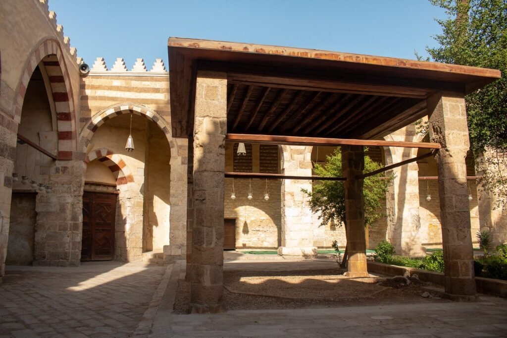 
									Side View of the Blue Mosque (Amir Aqsunqur Mosque) in Cairo