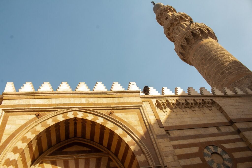 
									Side View of the Blue Mosque (Amir Aqsunqur Mosque) in Cairo
