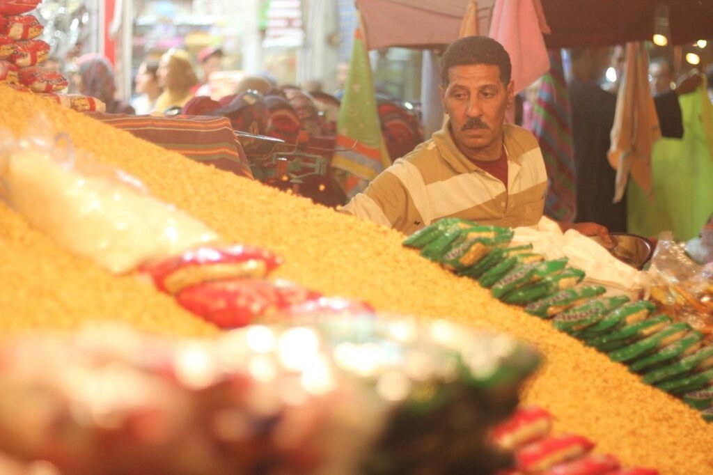 Street Vendors Selling Hab El Aziz at a Traditional Mawlid – Cairo, Egypt