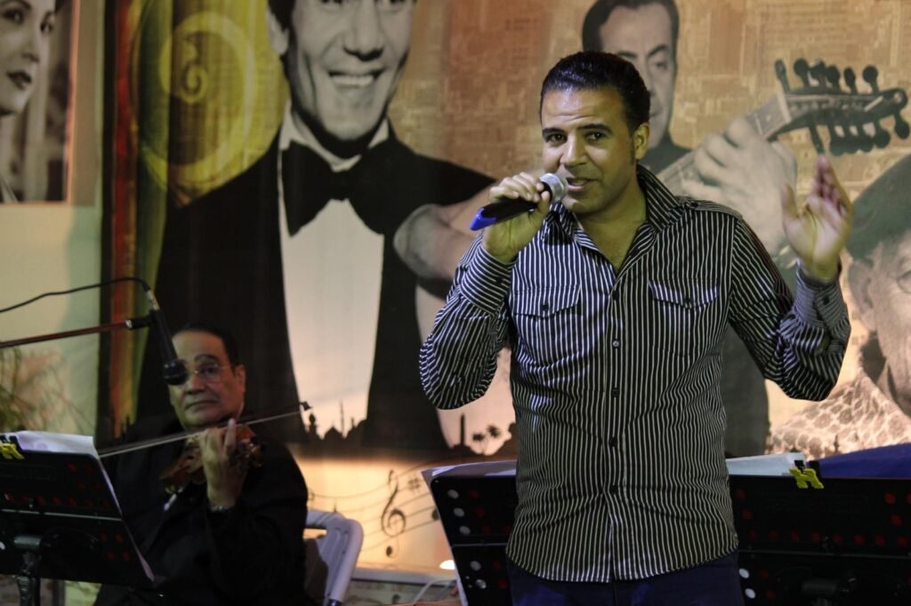 Singer Performing Live in a Ramadan Tent – Cultural Night in Cairo 2
