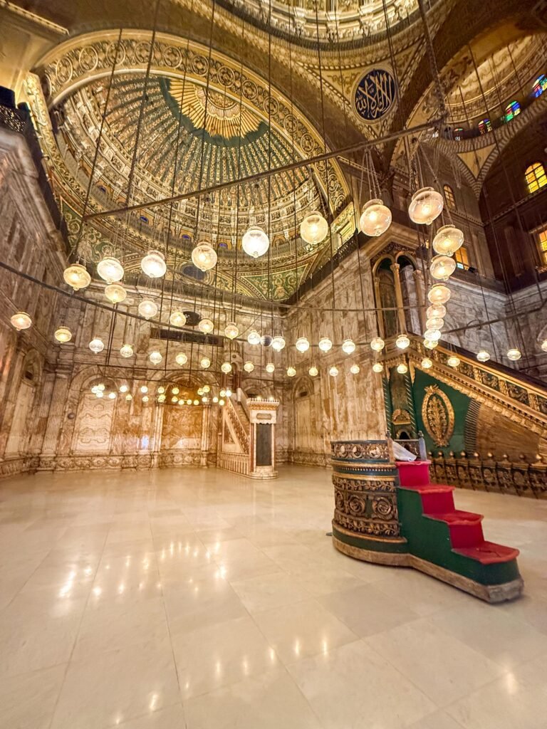 The Minbar and Mihrab Inside Muhammad Ali Mosque