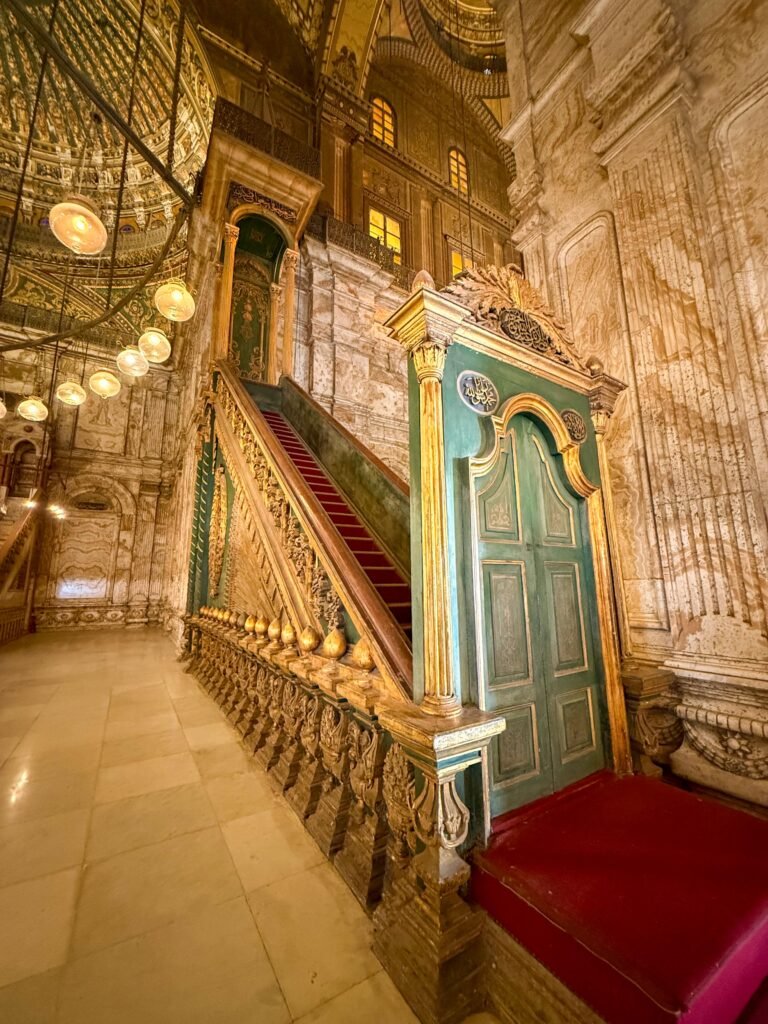 The Minbar and Mihrab Inside Muhammad Ali Mosque 2