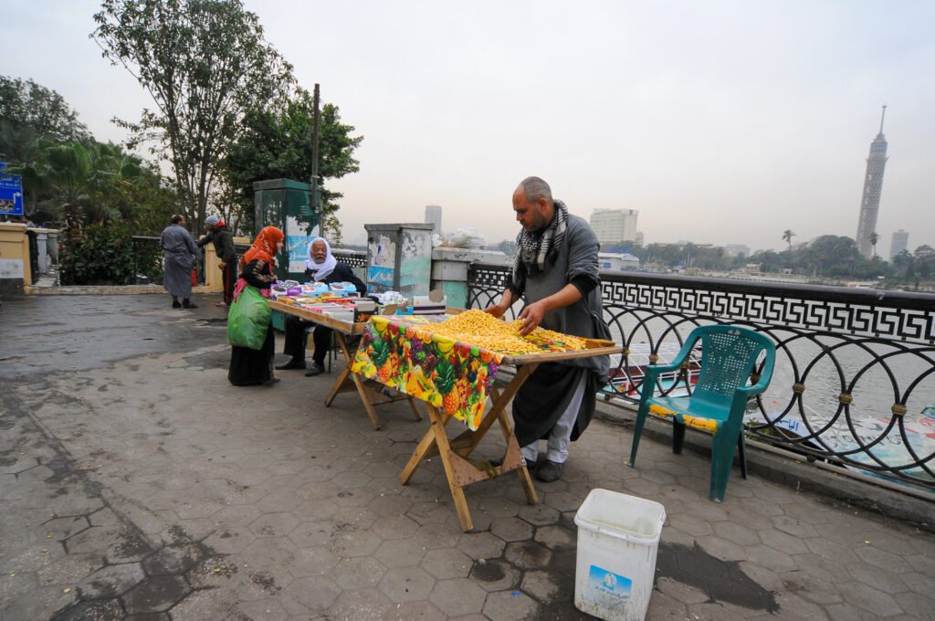 Lupin Beans Vendor on the Seaside Corniche